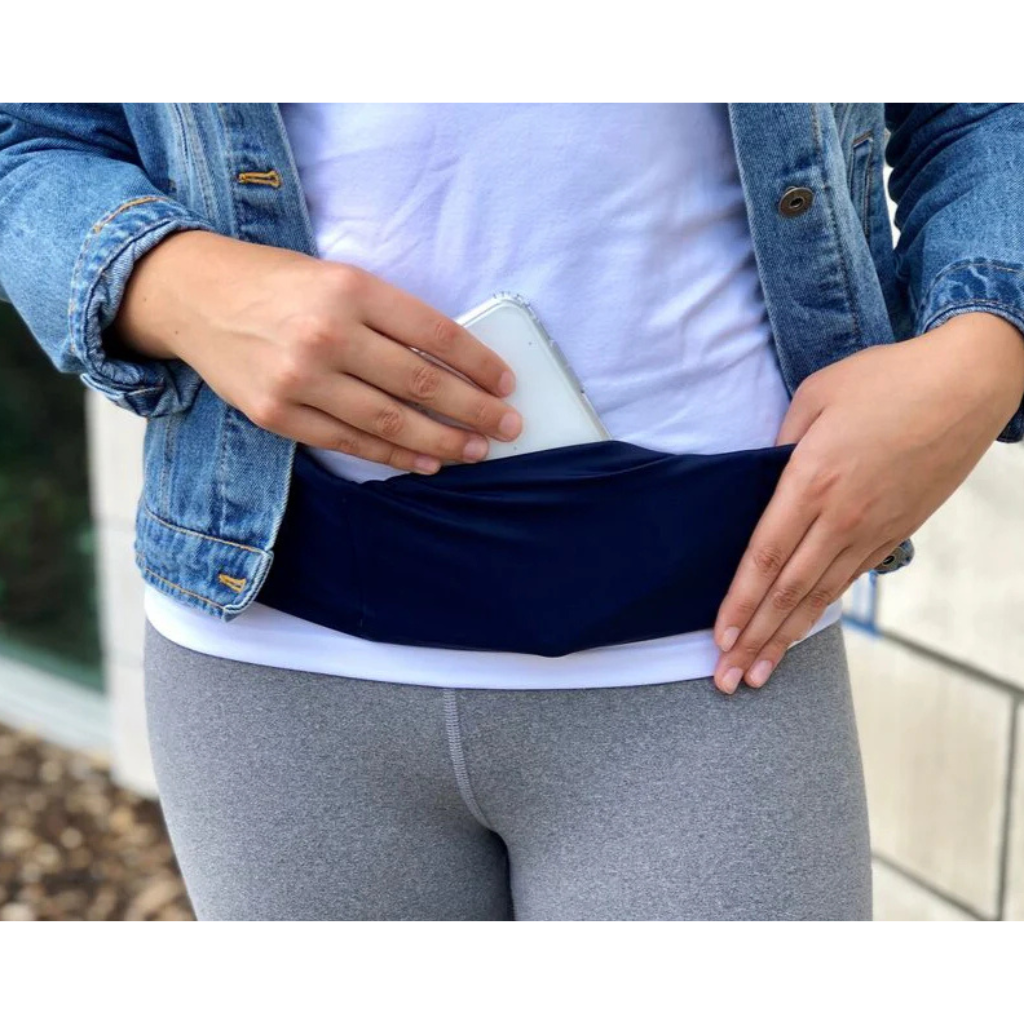 Pocketed Belt - Navy
