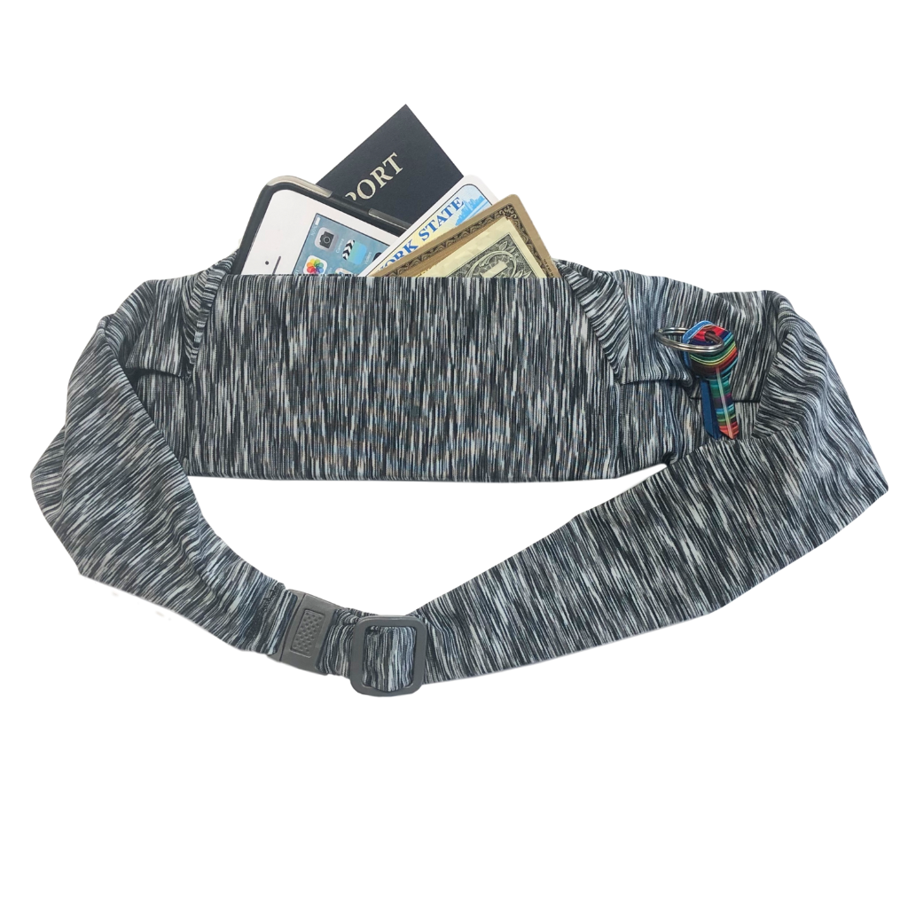Pocketed Belt - Strata Black/White
