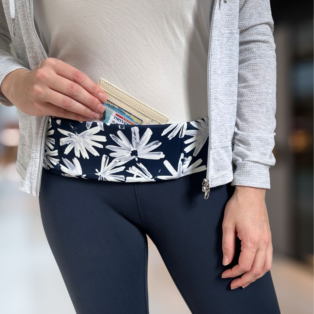 Pocketed Belt - Blue Dahlia