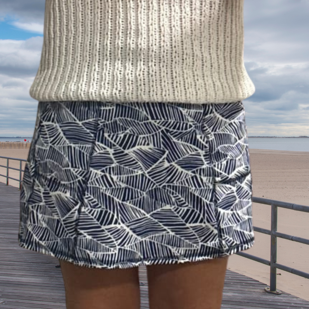 FLIRTY LENGTH - Coastal Navy/White