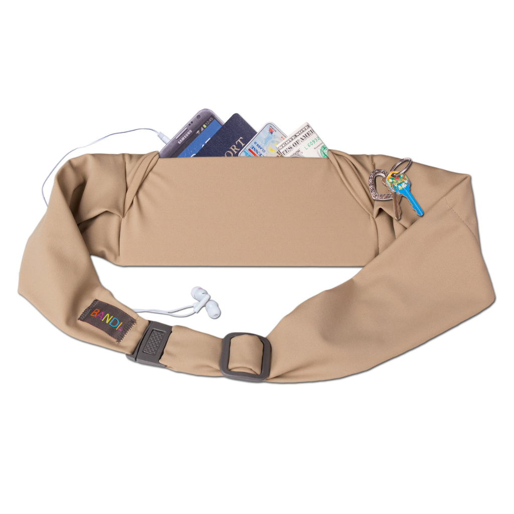 Pocketed Belt - Taupe