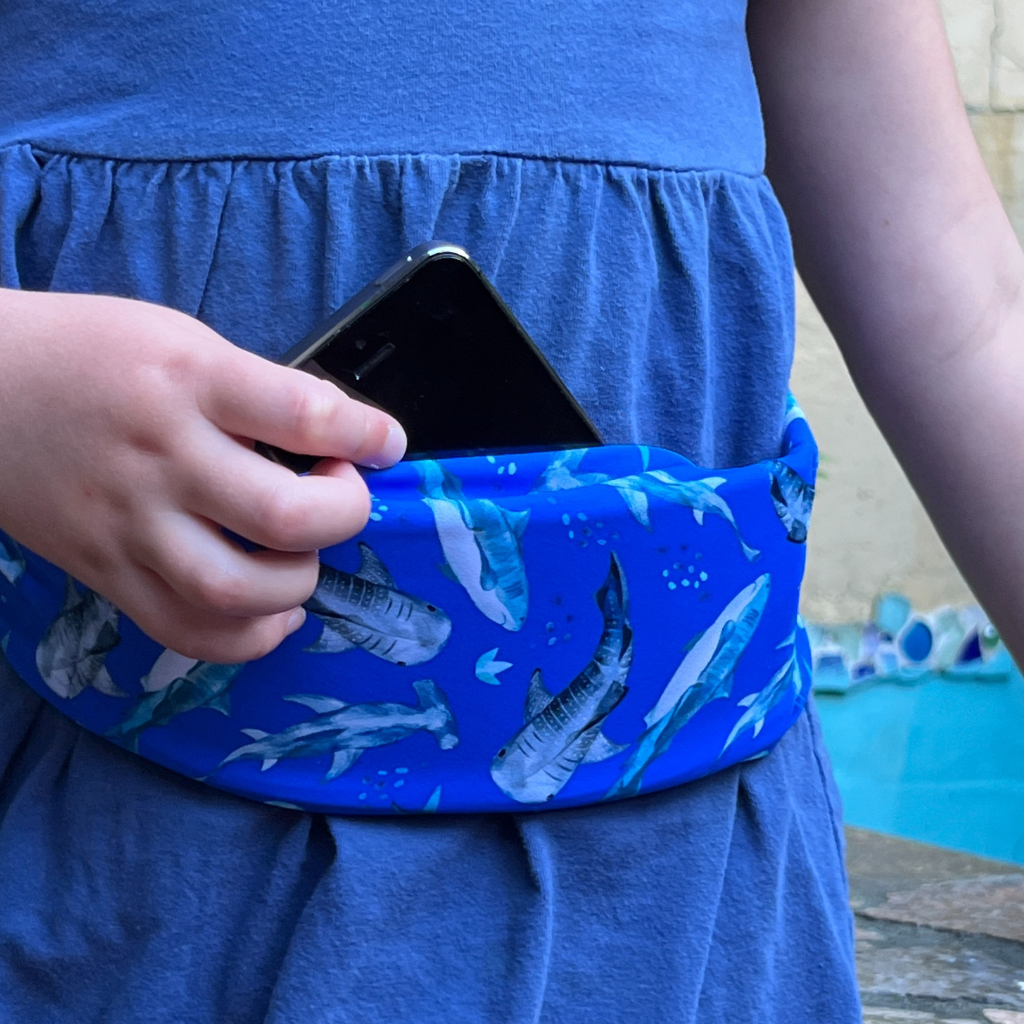 Kids Pocketed Belt - Sharks
