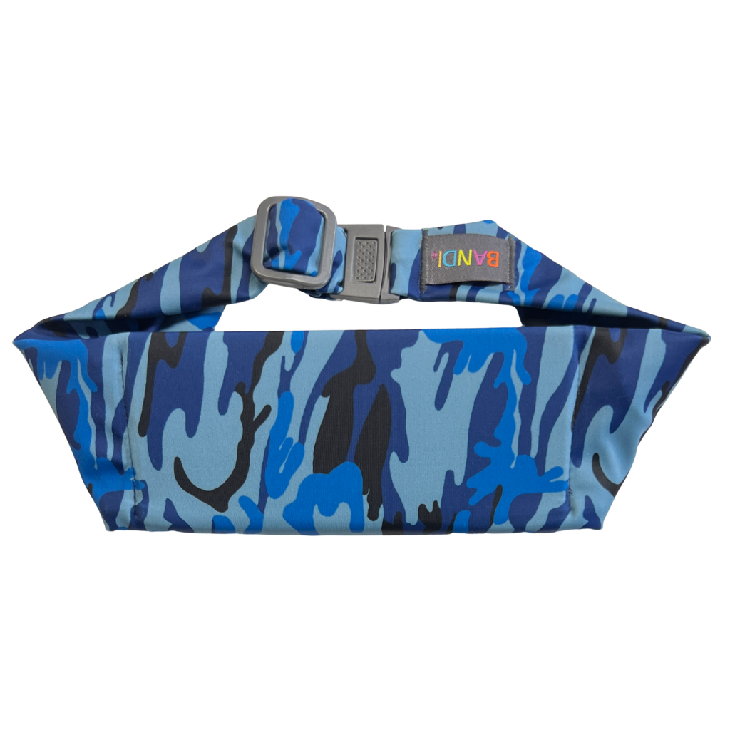 Kids Pocketed Belt - Camo Blue
