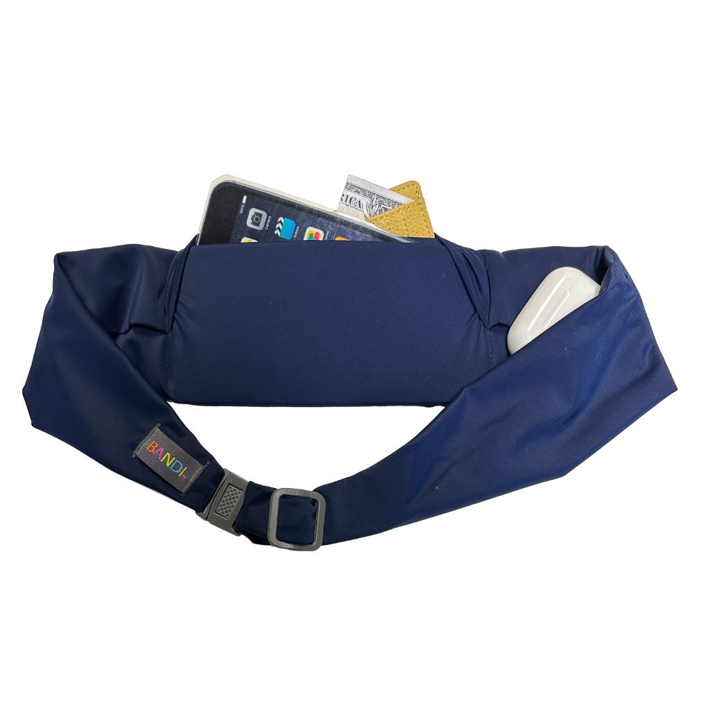 Pocketed Belt - Navy