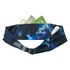 BANDI Pocketed Belt in Galaxy print. Dark blue with celestial motif.