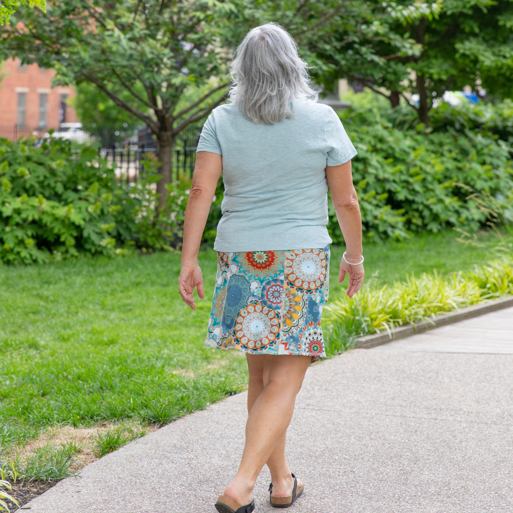 Freestyle Length Pocketed Skirt - Mandala