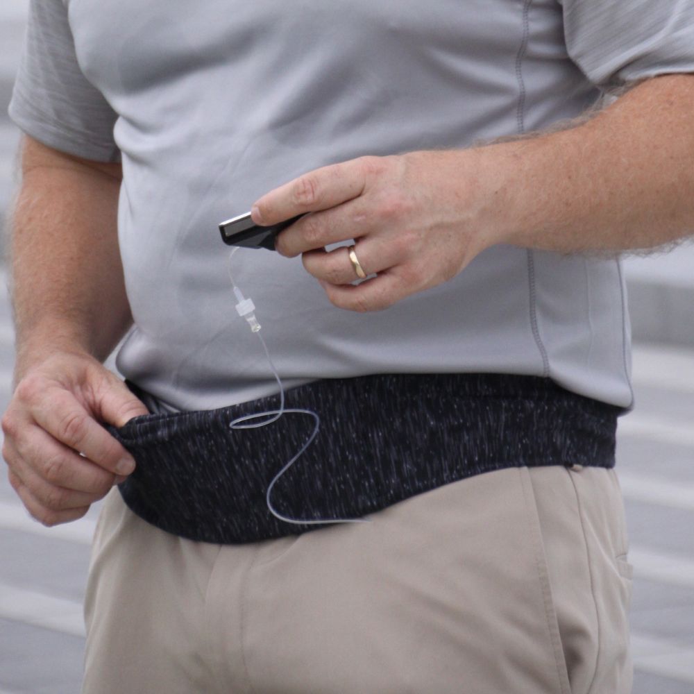 Pocketed Belt - Strata Black/Grey