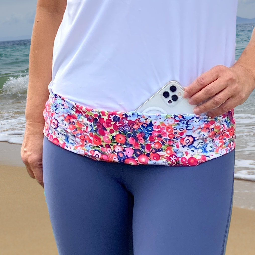 Pocketed Belt - Poppies