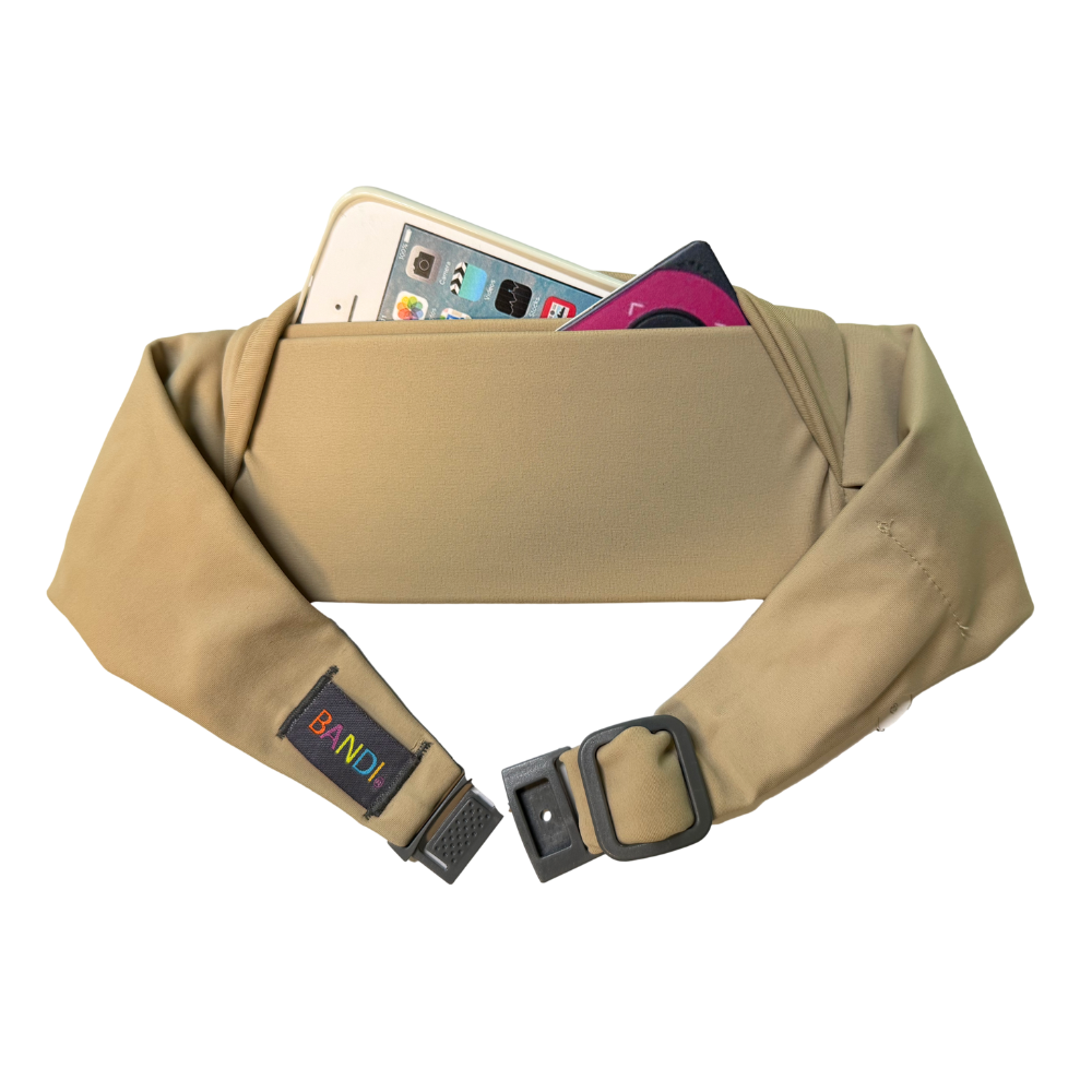 Taupe Kids Pocketed Belt