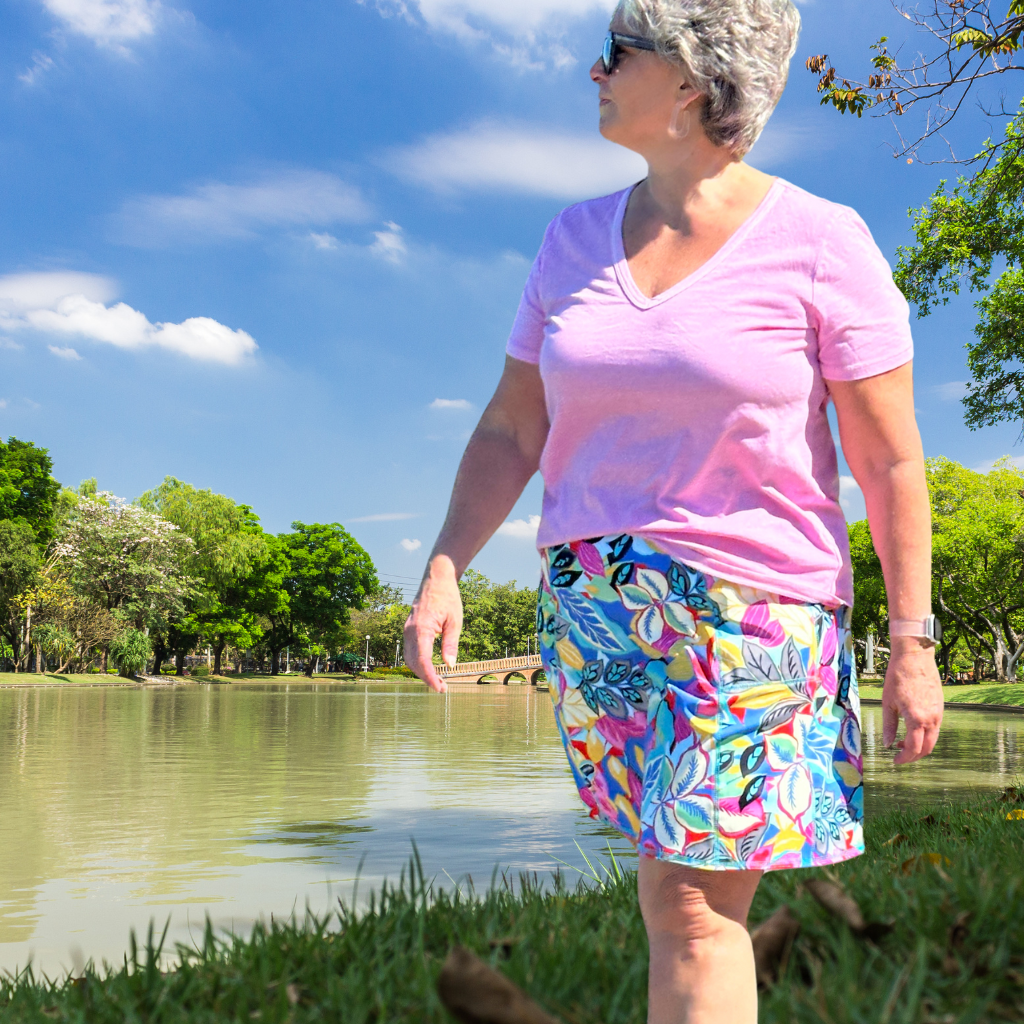 Tropicana Freestyle Pocketed Skirt