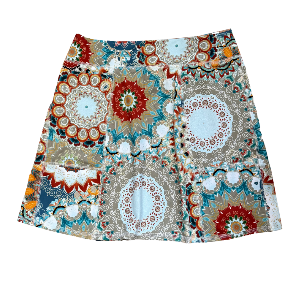 Flirty Length Pocketed Skirt - Mandala