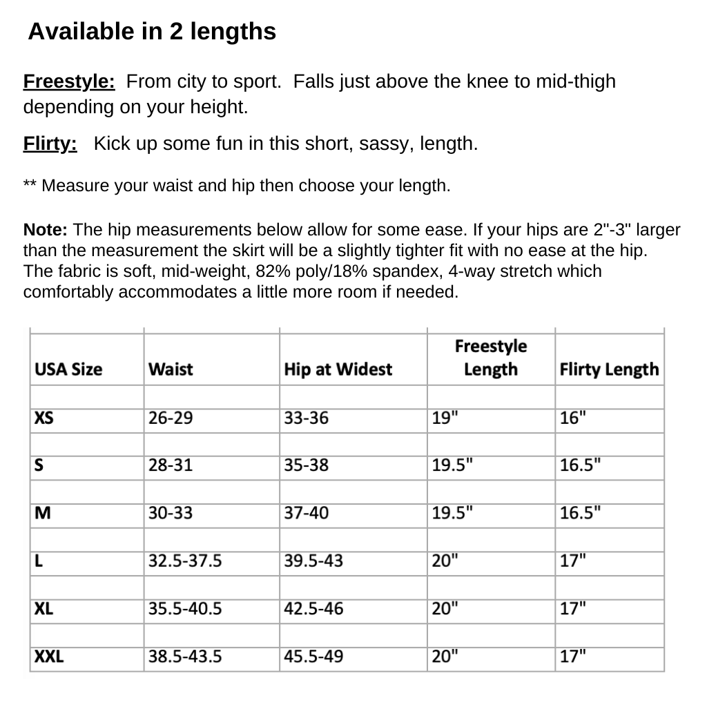 size chart graphic