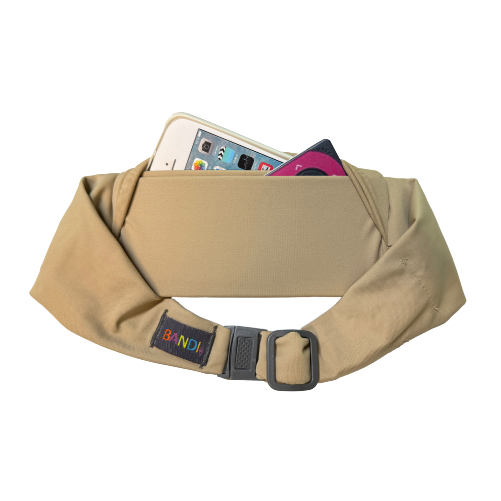 Taupe Kids Pocketed Belt