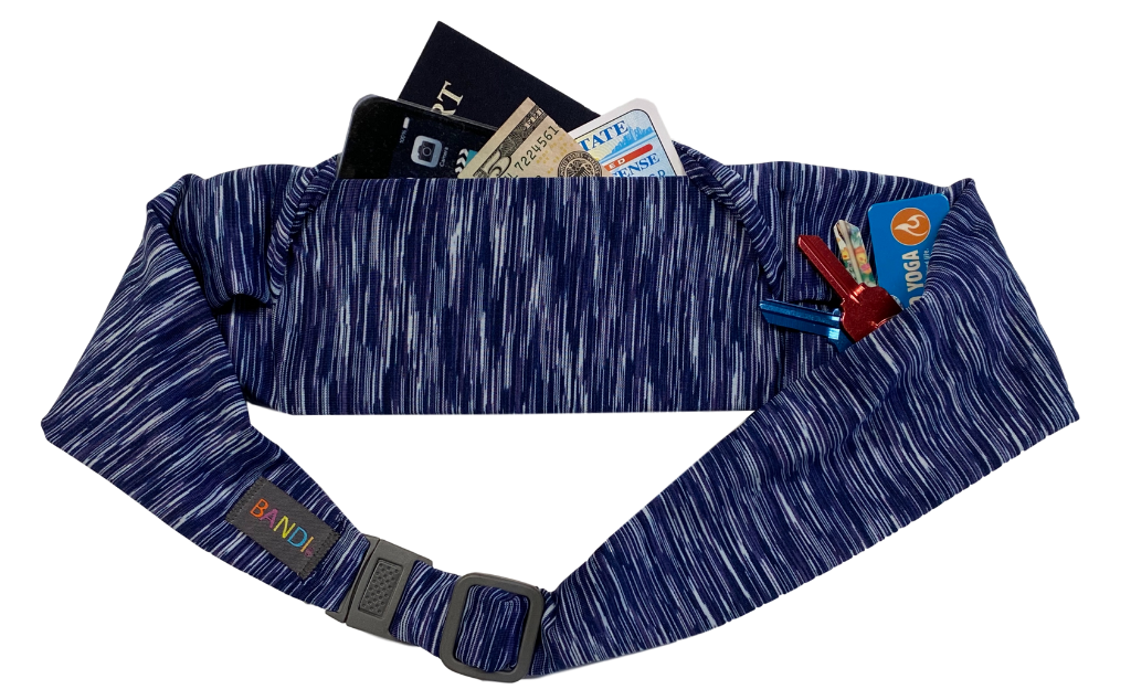 Strata Navy/Purple Pocketed Belt