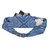 Bermuda blue and white pattern Pocketed Belt by BANDI Wear pocket view