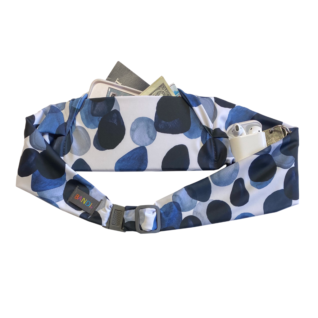 Indigo Dots Pocketed Belt