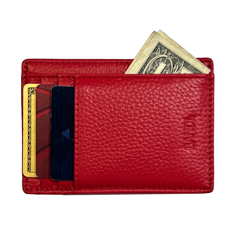 Leather Wallet - Cherry