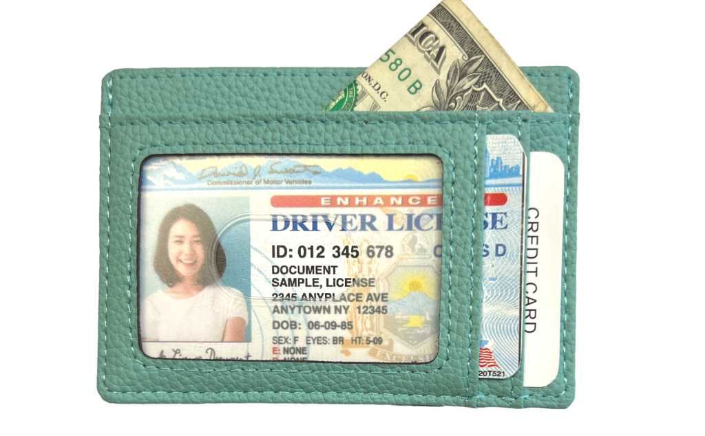 Faux Leather Wallet - Seaglass