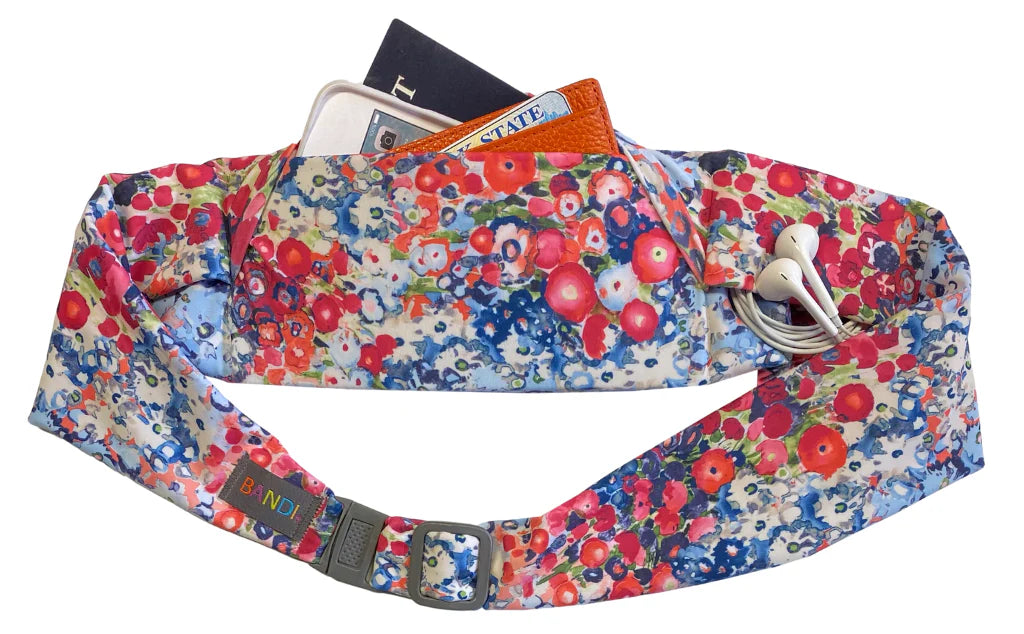 Poppies Pocketed Belt