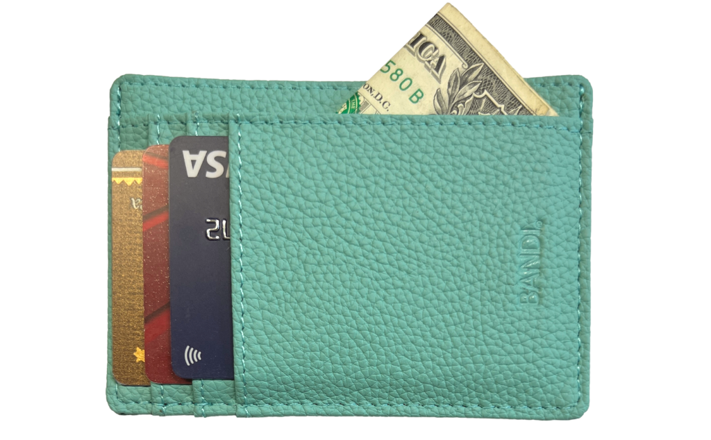 Faux Leather Wallet - Seaglass