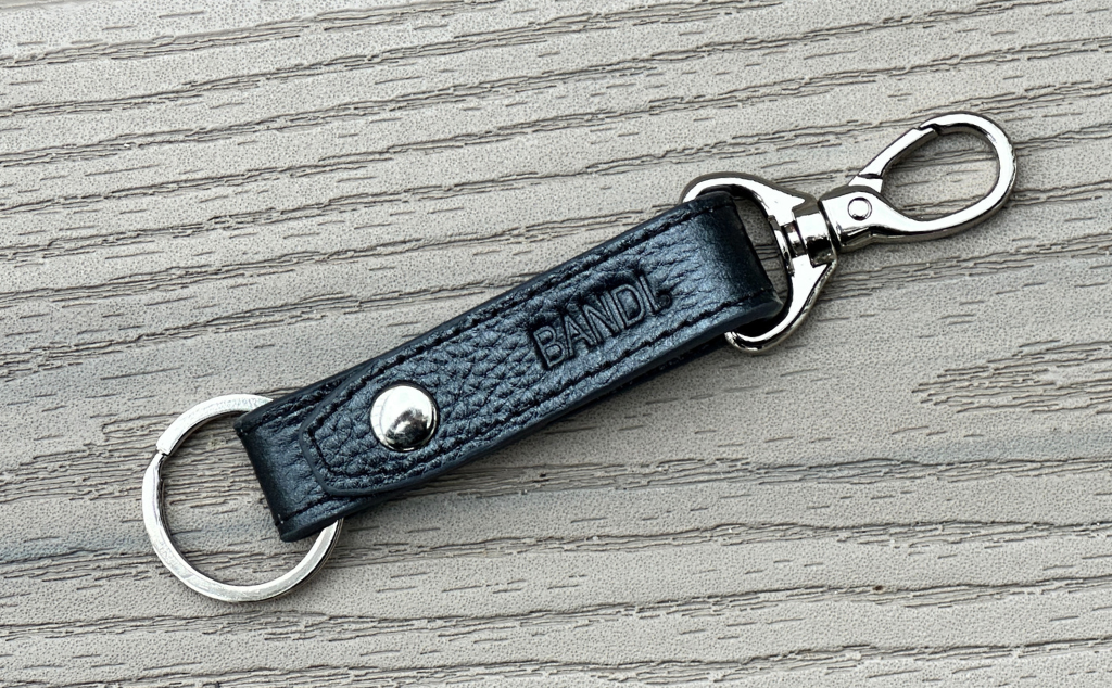 Leather Key Chain - Black