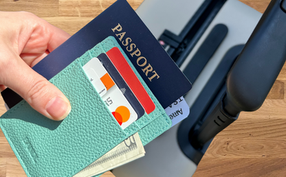 Faux Leather Wallet - Seaglass