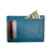 Leather Wallet - Aqua