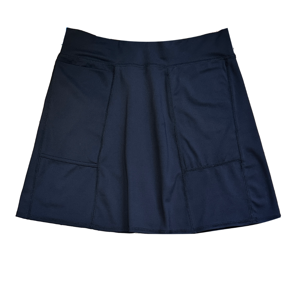 Flirty Length Pocketed Skirt - Black