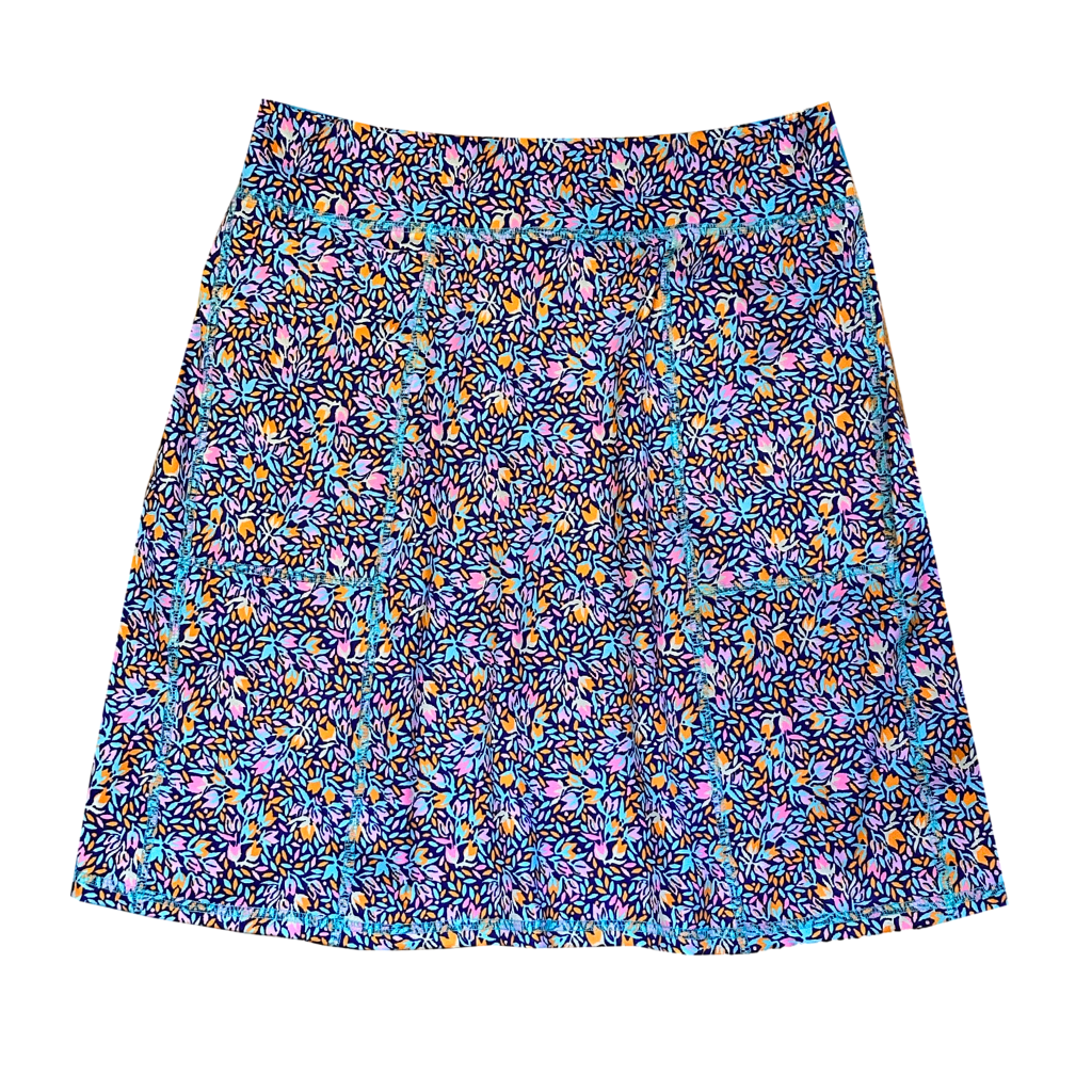 Tulip Garden Freestyle Pocketed Skirt