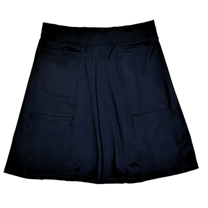 Freestyle Length Pocketed Skirt - Black