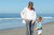 Mom and daughter beach with pocketed wrap