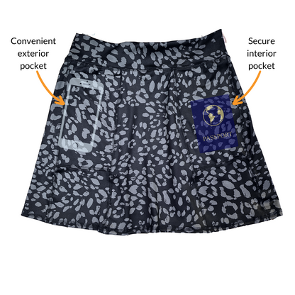 Flirty Length Pocketed Skirt - Pebbles