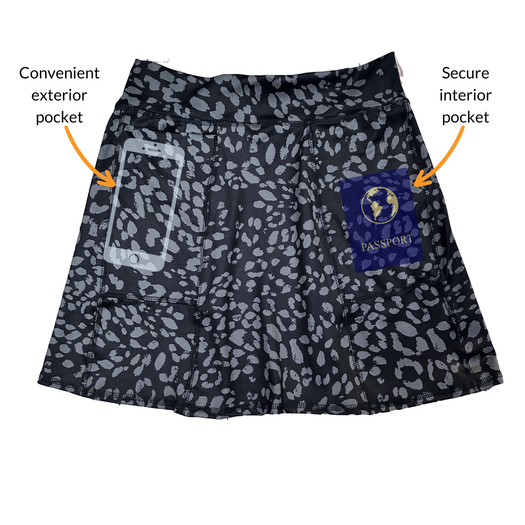 Flirty Length Pocketed Skirt - Pebbles