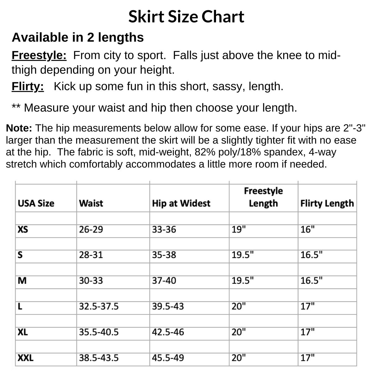 Freestyle Length Pocketed Skirt Sigrid "New" BANDI Wear