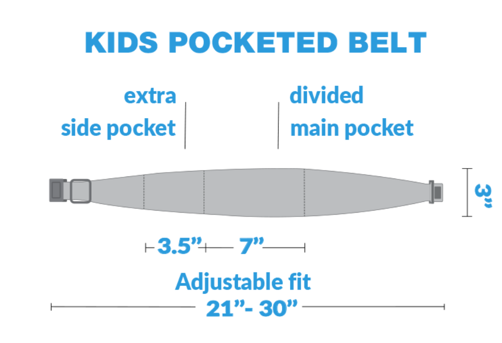 Kids Pocketed Belt Navy BANDI Wear