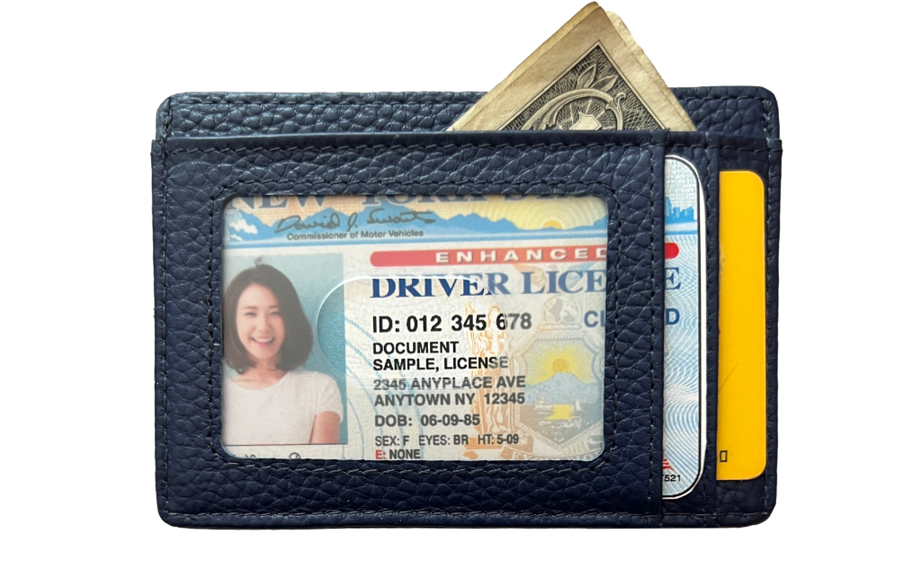 Leather Wallet - Indigo
