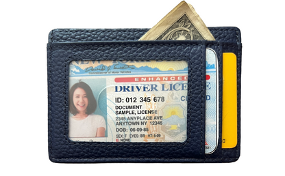 Leather Wallet - Indigo