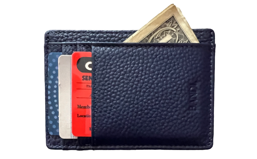 Leather Wallet - Indigo
