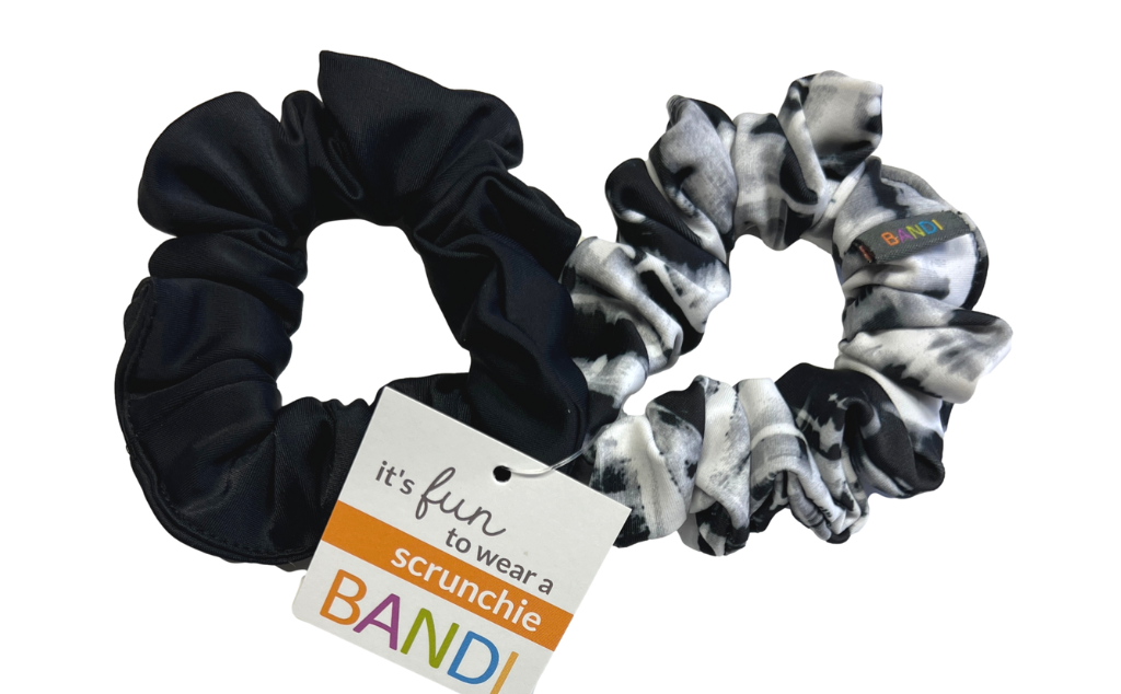 2-Pack Black/Metro Scrunchie