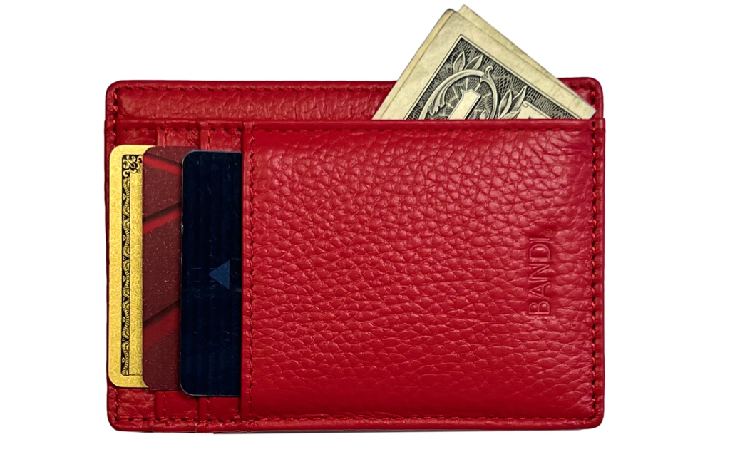 Leather Wallet - Cherry