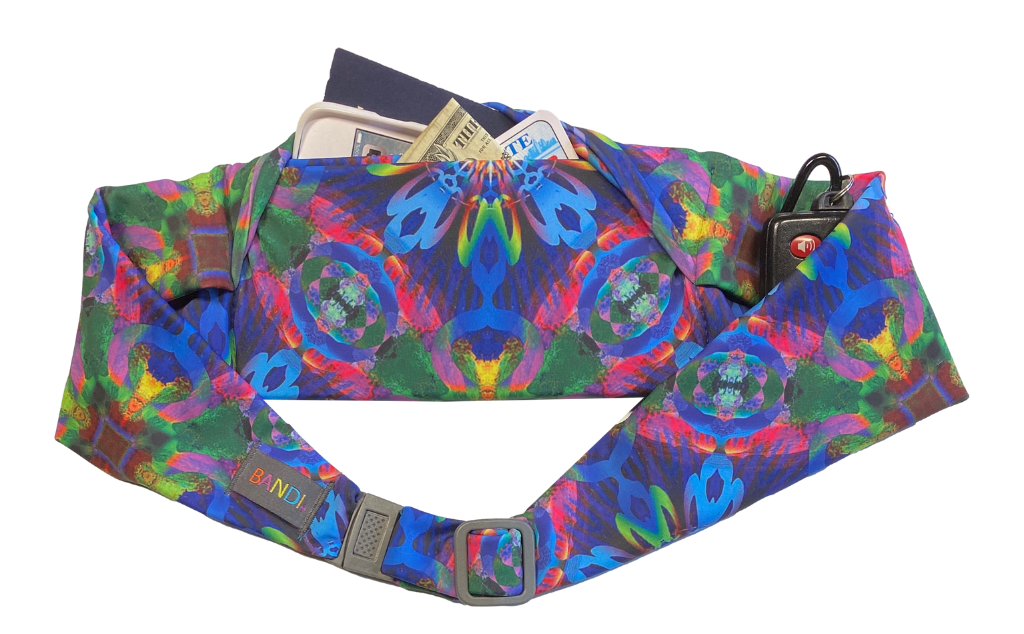 Psychedelic Pocketed Belt