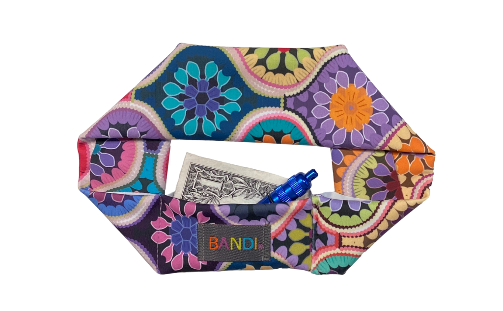 BANDI headband in colorful geometric print