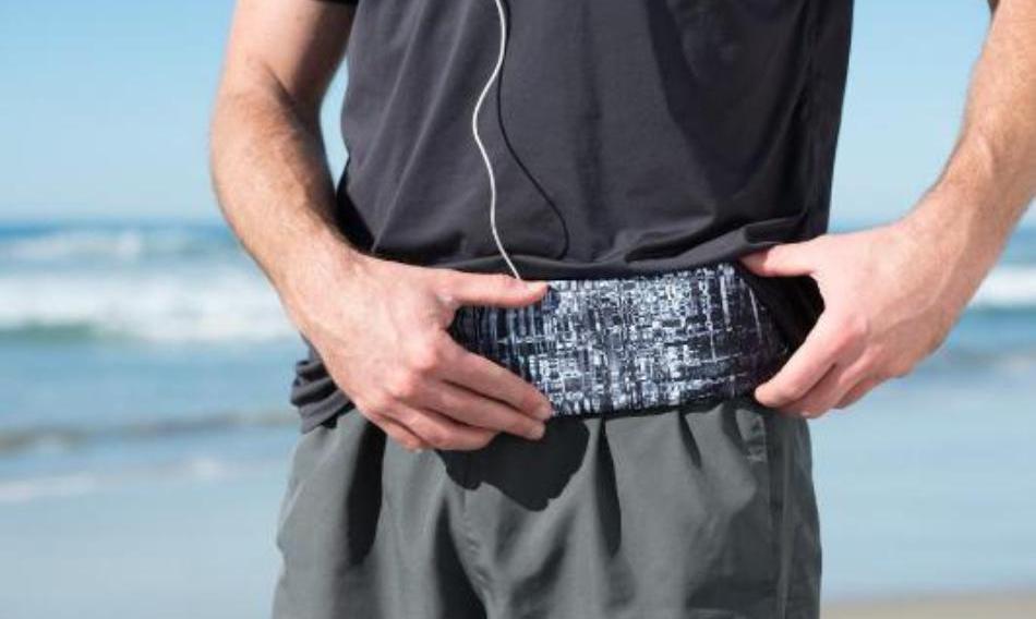 Pocketed Belt - Black Hatch